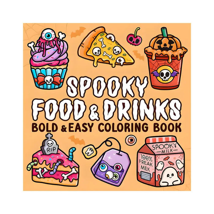 Spooky Food & Drinks Coloring Book