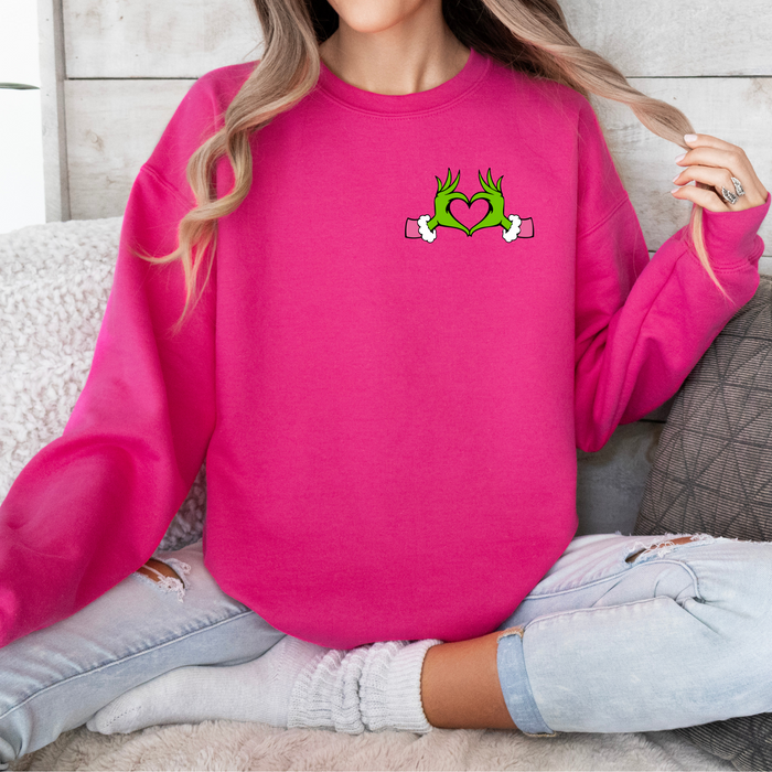 Grinch Hands Crewneck