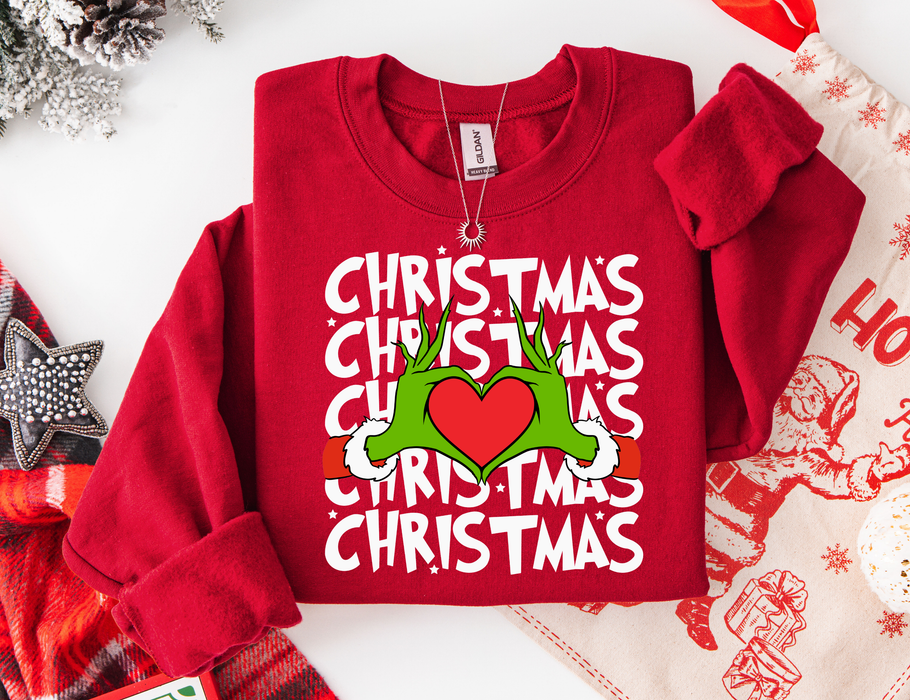 Adult Sizing "Grinch Heart Hands" - RR Fundraiser