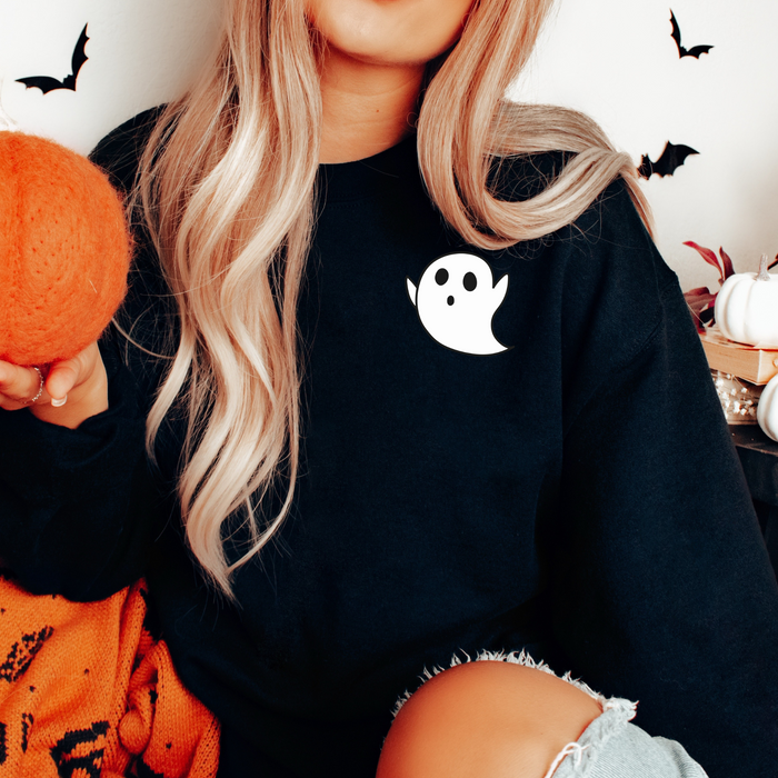 Cute Ghost Crewneck - Black