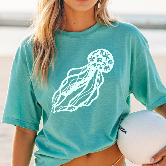 Jellyfish - Seafoam (Original Design)