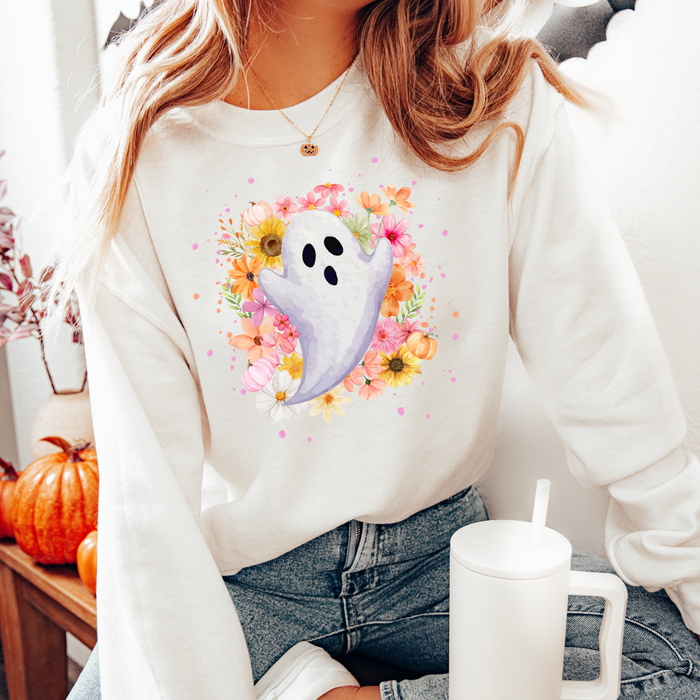 Floral Ghost Crewneck