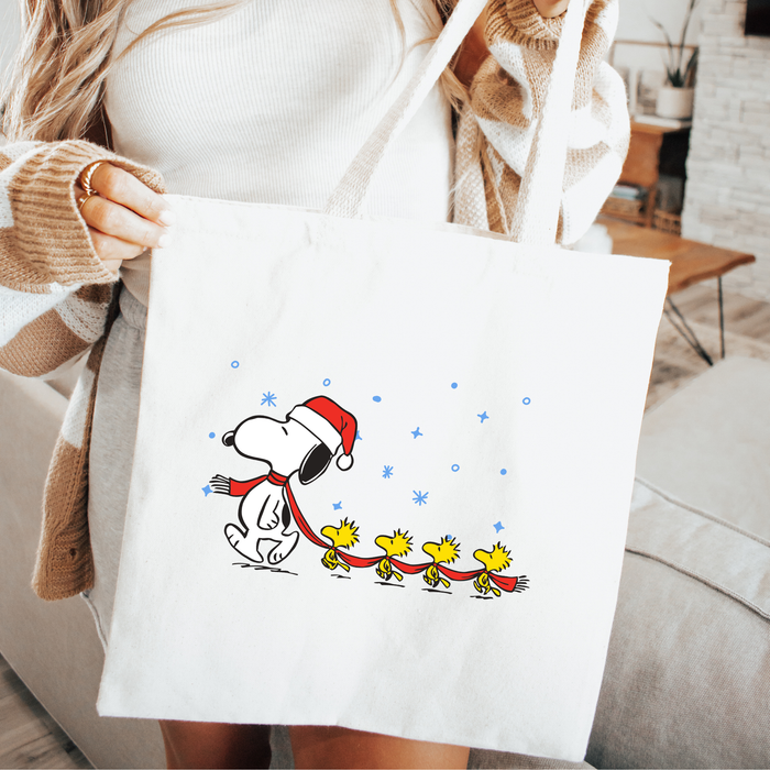 Christmas Characters ♡ White Canvas Tote