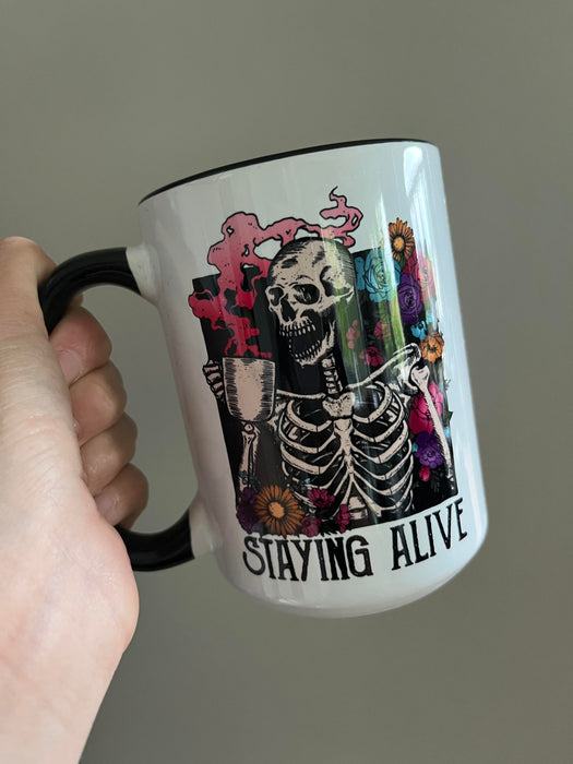 Staying Alive 15oz Mug