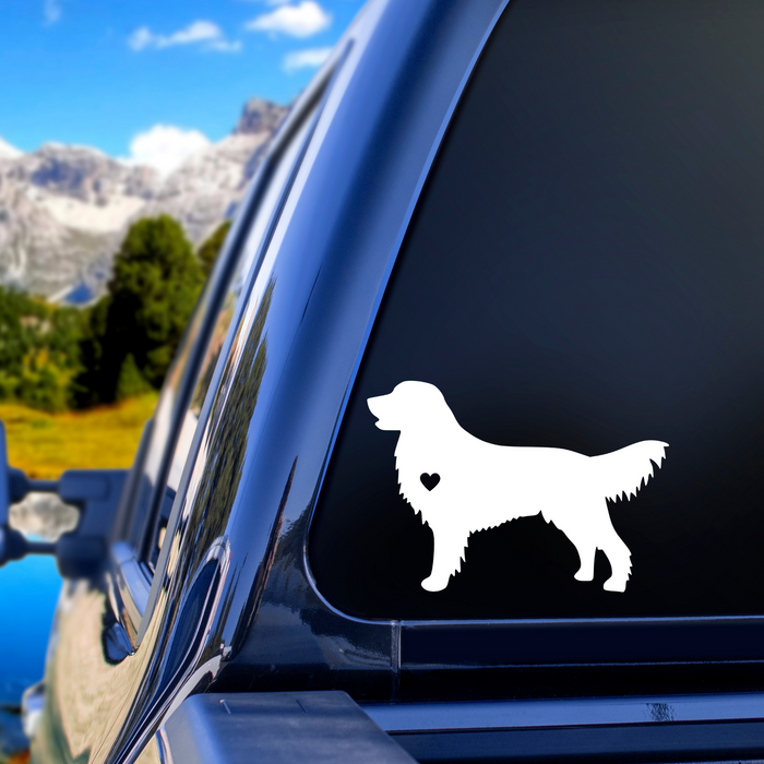 Golden with Heart Decal