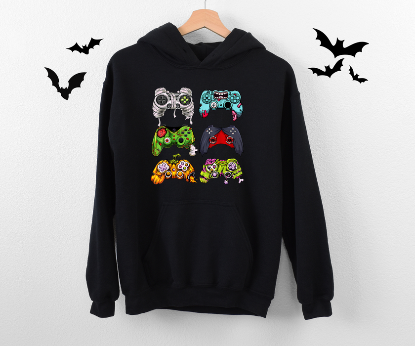 Youth Hoodie - Halloween Game Controllers