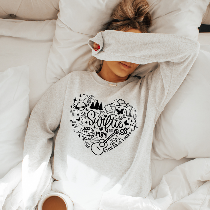 Taylor Album Heart Shape Crewneck