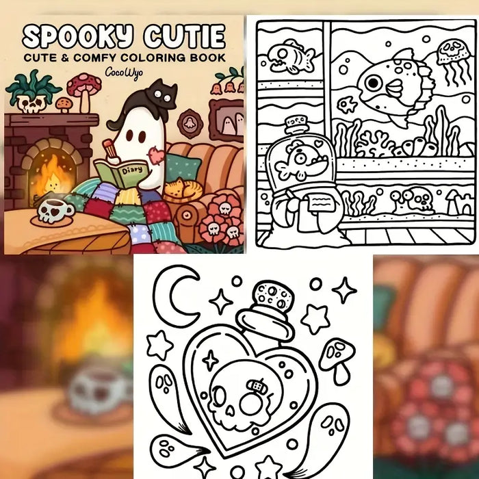 Spooky Cute Coloring Book