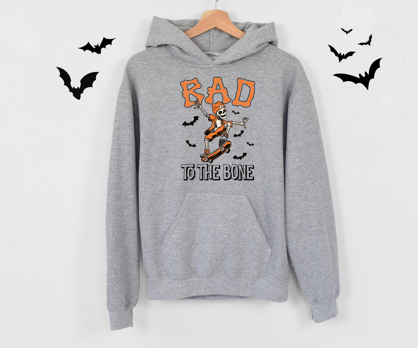 Youth Hoodie - Halloween Bad To The Bone