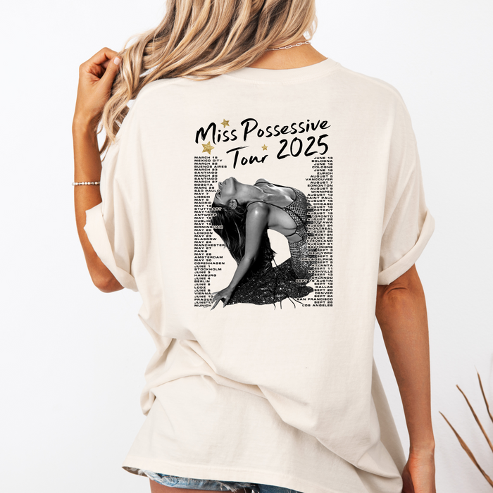 Tate M Tee (Cream) Front & Back