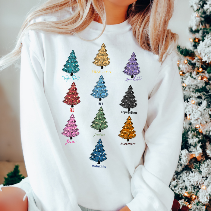 Christmas Trees Albums Crewneck - *Exclusive Design*