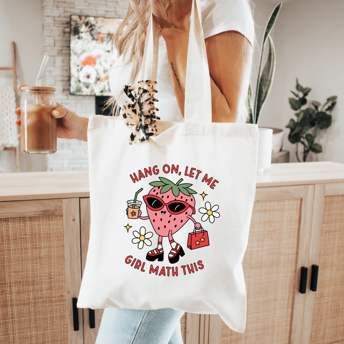 Girl Math ♡ Canvas Tote