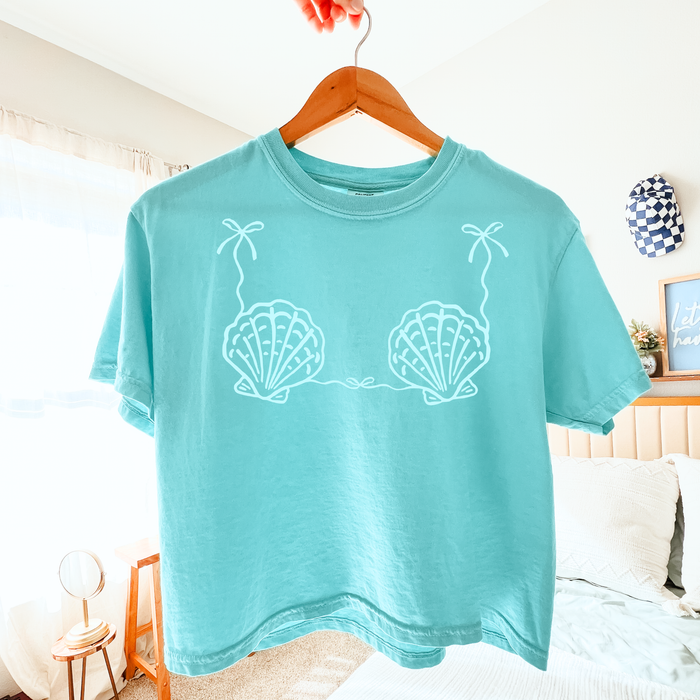 Beach Shell Bikini Tee - Chalky Mint