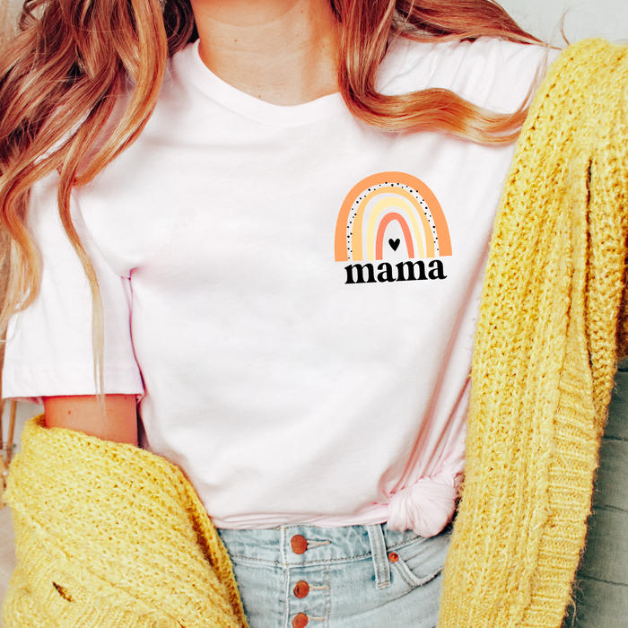 Mama Rainbow Pocket Tee