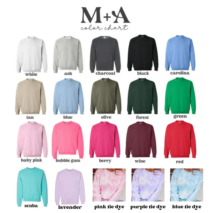Valentine Hearts Albums Crewneck