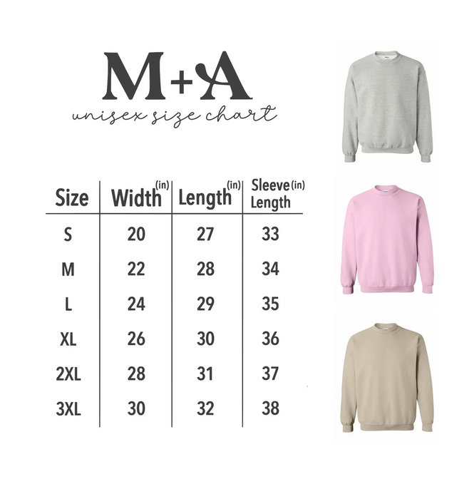 Valentine Hearts Albums Crewneck