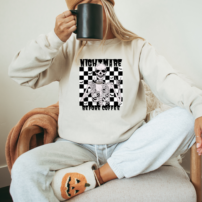 Nightmare Before Coffee Crewneck