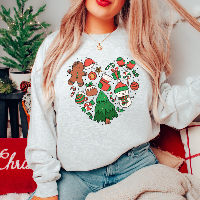 Christmas Heart Crewneck