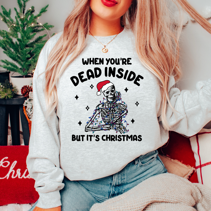 Dead Inside But It's Christmas Crewneck