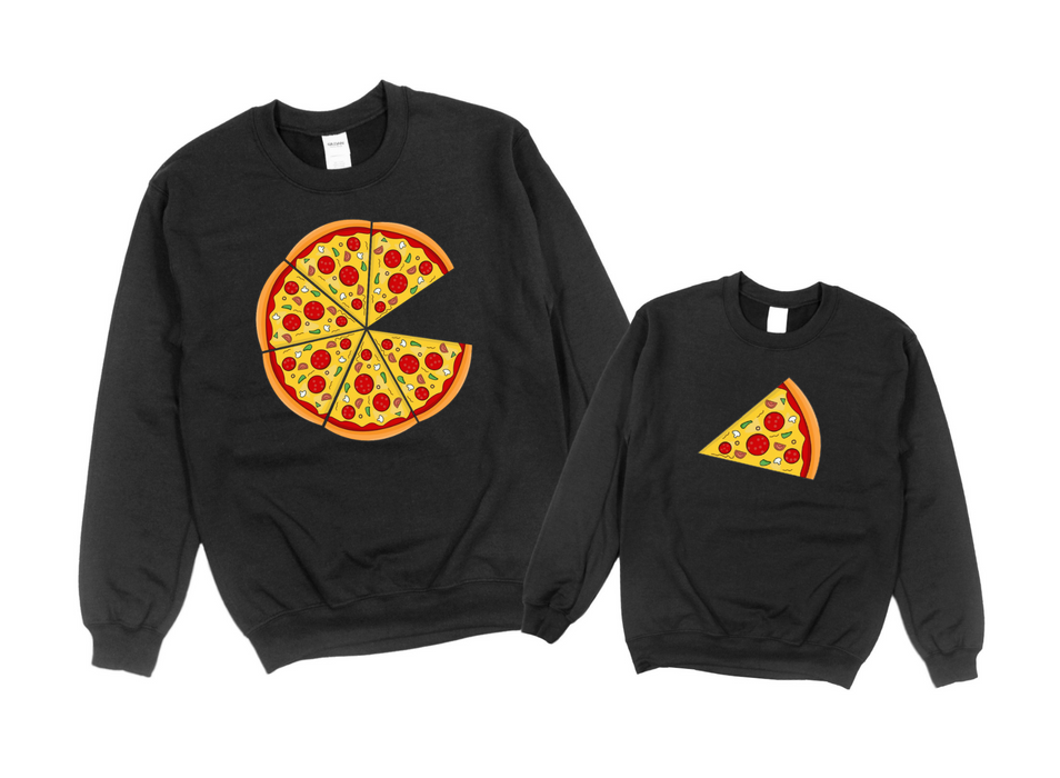 Mom & Me Crewneck - Pizza/Slice ♥