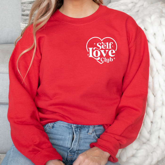 Self Love Club Heart Pocket Crewneck