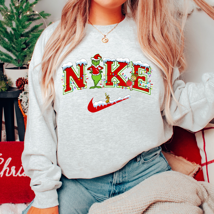 N*ke Grinch Crewneck