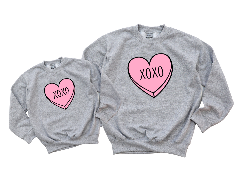 Mom & Me Crewneck - Candy Heart ♥