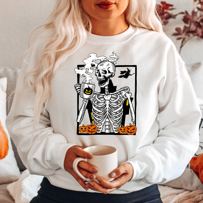 Skeleton Coffee Crewneck