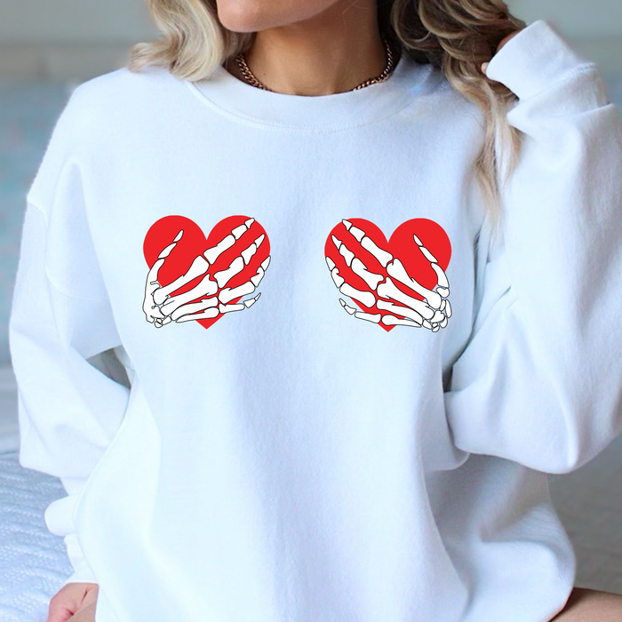 Skeleton Hearts Crewneck