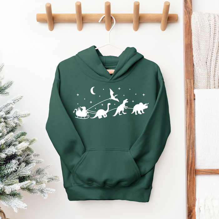 Christmas Dinosaur Youth Sweatshirt