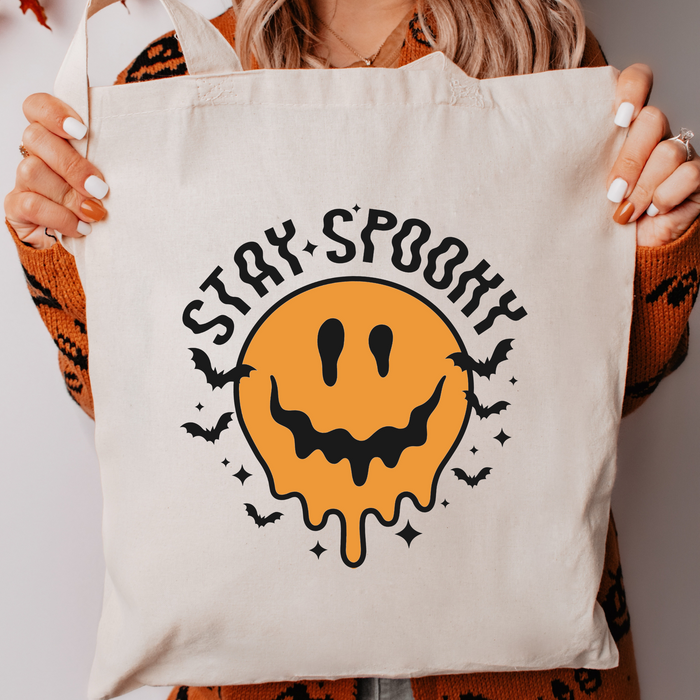 Halloween Canvas Tote Bag - Stay Spooky