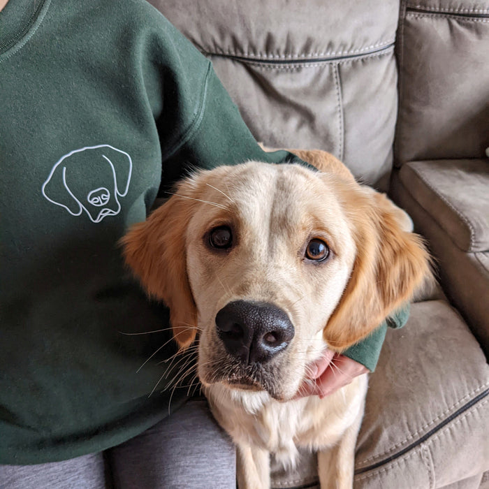 Pet Portrait Outline Crewneck