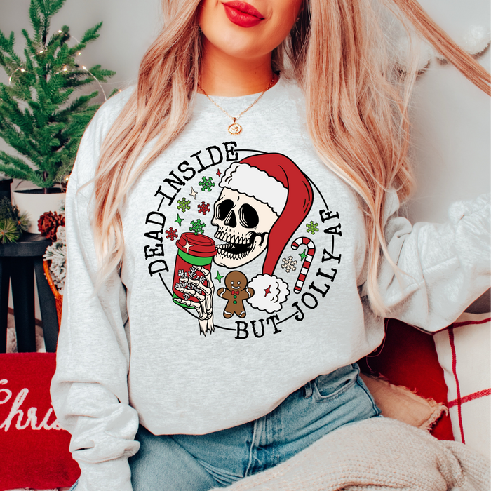 Dead Inside But Jolly AF Crewneck