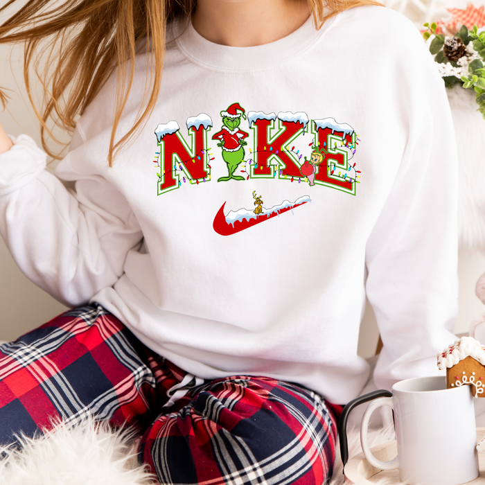 Grinch N*ke Youth Sweatshirt