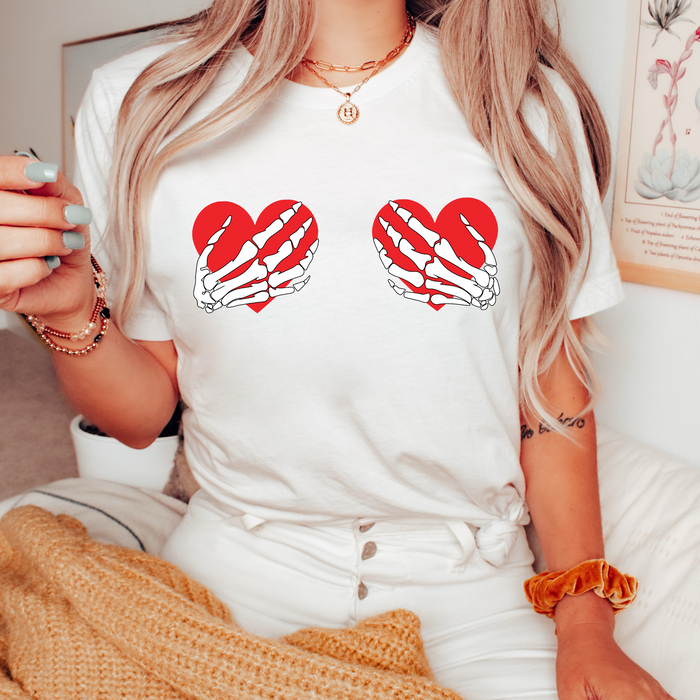 Skeleton Hearts Tee