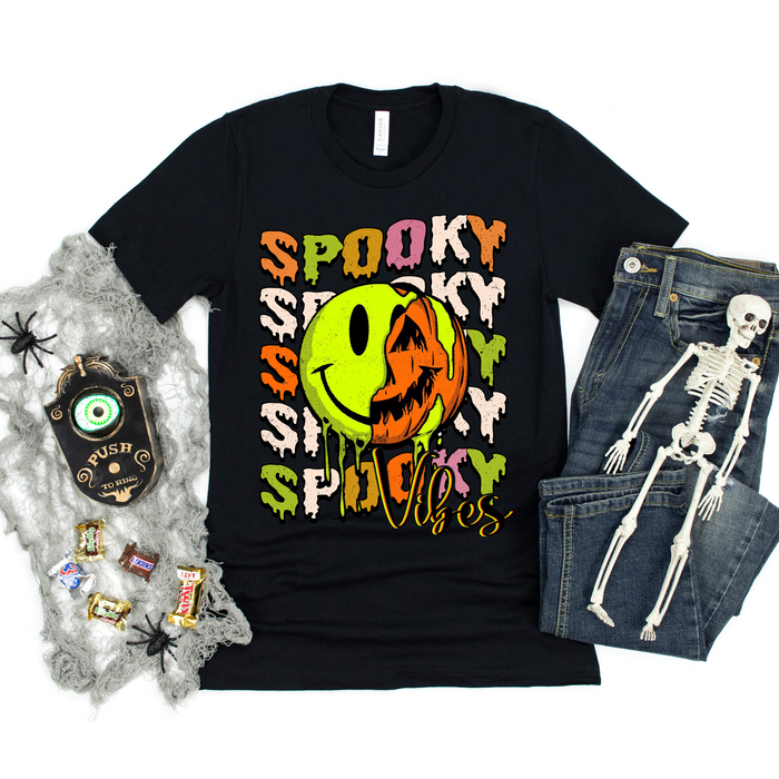 Kids Halloween Spooky Smiley Shirt