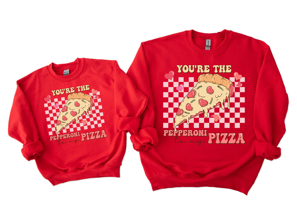 Mom & Me Crewneck - Pizza ♥