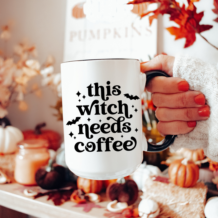 This Witch Needs Coffee Mug 15oz