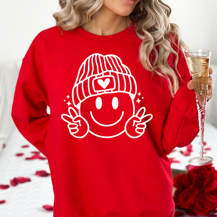 Valentine Smiley Crewneck