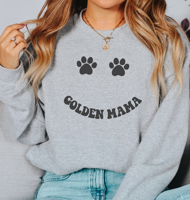 Golden Mama Crewneck (Choose Your Dog Breed)