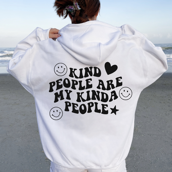 Kind People Are My Kinda People Hoodie - White