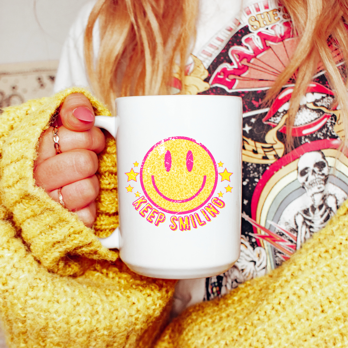 Keep Smiling Mug 15oz