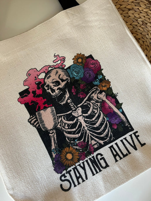 Staying Alive - Canvas Tote