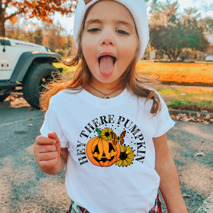 Kids Hey There Pumpkin Shirt