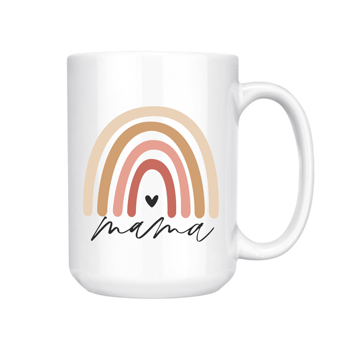 Mama Boho Rainbow Mug 15oz