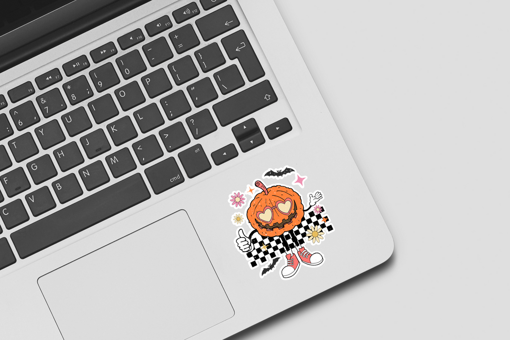 Holographic Sticker - Groovy Pumpkin