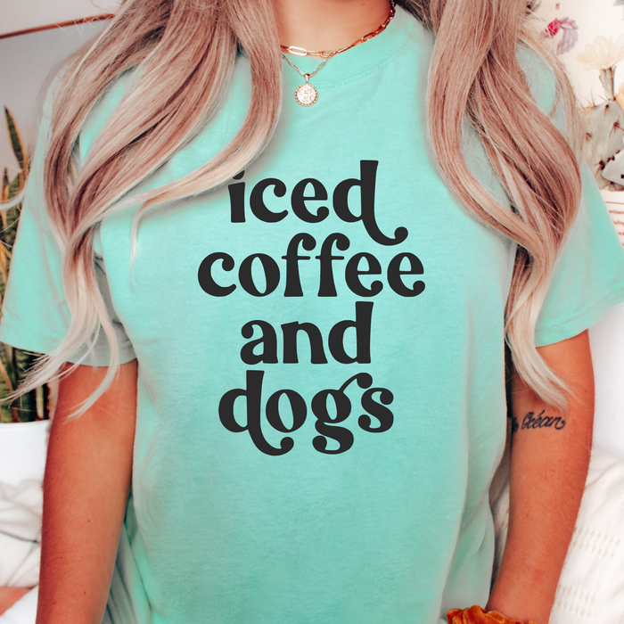 Iced Coffee & Dogs Tee