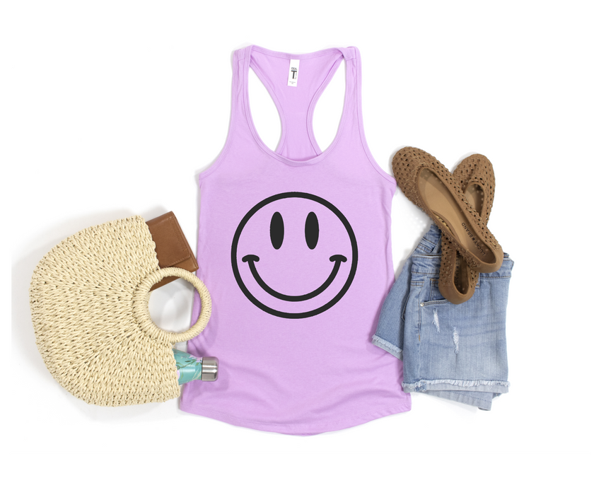 Jumbo Smiley Racerback Tank