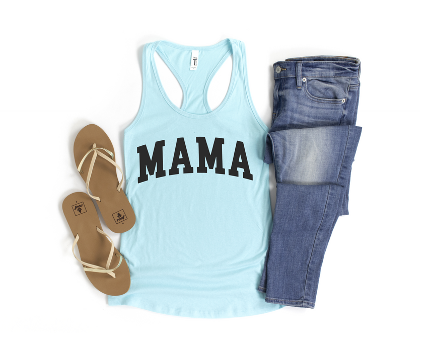 Mama Varsity Racerback Tank