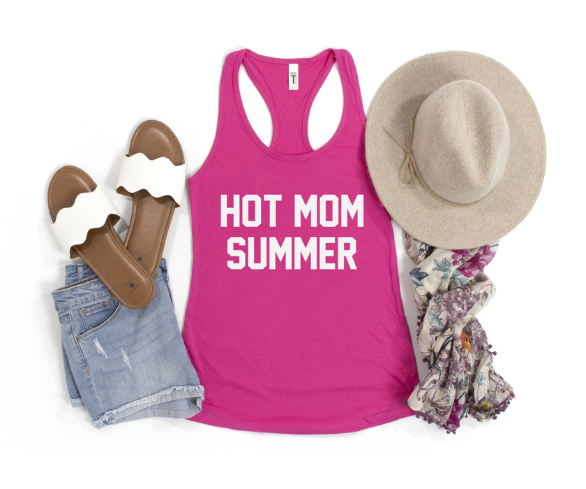 Hot Mom Summer Racerback Tank